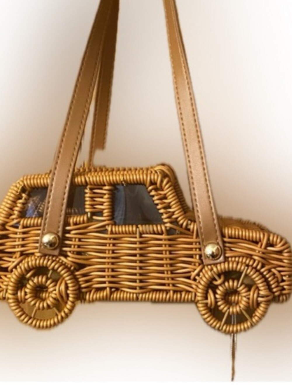 Tommy Bahama Wicker Car Purse - Picture 1 of 6